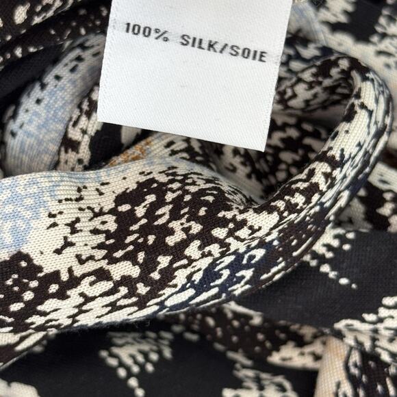 Diane Von Furstenberg Wrap Dress Womens 14 Silk Snakeskin Print New Julian Two - Picture 10 of 13